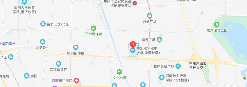 华北水利水电大学学校地图